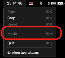 menu bar timer support image13